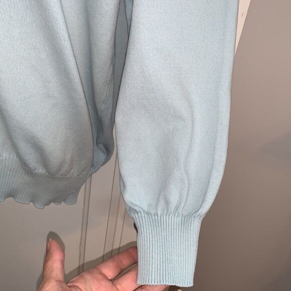 T. Harris London mint green cotton sweater - Picture 3 of 9